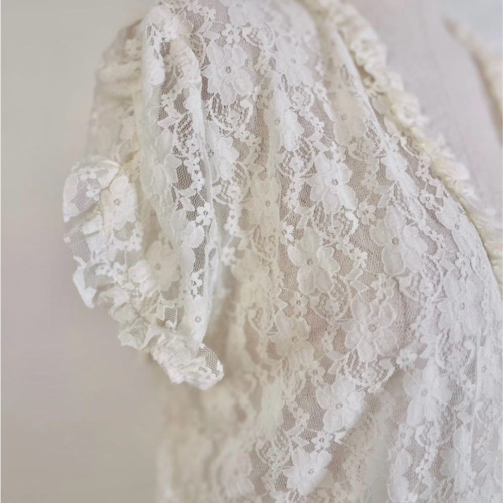 NWT Linea Donatella Lace Robe - Picture 7 of 13